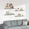 Image de VidaXL Étagères Murales Flottantes Gris Béton 4 pcs