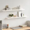Image de vidaXL Étagères Murales 2 pcs Blanc Brillant