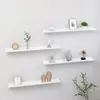 Image de vidaXL Étagères murales 4 pcs - Blanc brillant