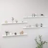 Image de VidaXL Étagères murales 4 pcs blanc brillant