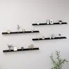 Image de vidaXL Étagères Murales 4 pcs Noir