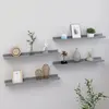 Image de vidaXL Étagères murales 4 pcs Gris