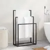 Image de vidaXL Étagères Murales 2 pcs - Blanc et Chêne