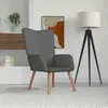 Image de vidaXL Chaise de relaxation - Gris foncé