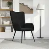 Image de vidaXL Chaise de relaxation - Noir velours