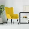 Image de VIDAXL vidaXL Chaise de relaxation - Jaune moutarde