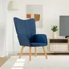 Image de vidaXL Chaise de relaxation - Bleu