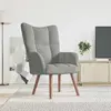 Image de vidaXL Chaise de relaxation - Gris clair