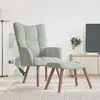 Image de vidaXL Chaise de Relaxation Gris Clair
