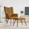 Image de vidaXL Chaise Relaxation Marron Velours