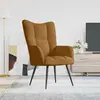 Image de vidaXL Chaise de relaxation - Marron velours