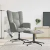 Image de vidaXL Chaise de relaxation - Gris clair