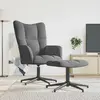 Image de vidaXL Chaise de relaxation - Velours gris foncé