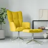 Image de vidaXL Chaise relaxation moutarde