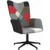 Image de vidaXL Chaise de relaxation Patchwork Tissu