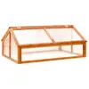 Image de VidaXL Serre Bois de Sapin Marron 114 cm