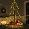Image de Sapin de Noël cône vidaXL LED 1,8 m - Blanc chaud
