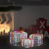 Image de VidaXL Boîtes-cadeaux de Noël LED - Acrylique