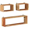 Image de vidaXL Étagères cubes 3 pcs - Bois acacia