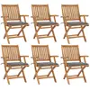 Image de VIDAXL Chaises pliantes Teck solide