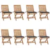 Image de VIDAXL Chaises pliantes de jardin Lot de 8 - Teck solide