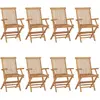Image de VidaXL Chaises de jardin - Teck massif