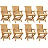 Image de vidaXL Chaises jardin lot de 8