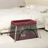 Image de VidaXL Parc pour bébé avec matelas Rouge