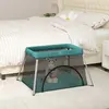 Image de vidaXL Parc bébé avec matelas Vert