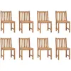 Image de vidaXL Chaises de jardin - Bois de teck solide