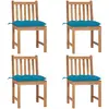 Image de vidaXL Chaises de jardin lot de 4