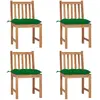 Image de VidaXL Chaises de jardin - Teck massif