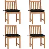 Image de vidaXL Chaises de jardin lot de 4
