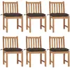 Image de vidaXL Chaises de jardin - Bois de teck