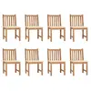 Image de VIDAXL Chaises de jardin - 8 pièces - Bois de teck