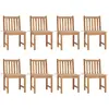 Image de vidaXL Chaises de jardin avec coussins lot de 8 - Beige