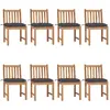 Image de vidaXL Chaises de jardin avec coussins - Anthracite