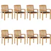 Image de VIDAXL Chaises empilables 8 pcs