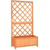 Image de vidaXL Jardinière à treillis - Sapin 70x30x135 cm