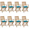 Image de VIDAXL Chaises pliables avec coussins - Bois d'acacia