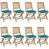 Image de vidaXL Chaises pliables de jardin