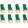 Image de vidaXL Chaises pliables jardin 8 pièces acacia