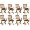 Image de vidaXL Chaises pliables d'extérieur - Anthracite