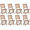 Image de vidaXL Chaises pliables d'extérieur - Lot de 8