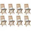 Image de vidaXL Chaises pliables d'extérieur avec coussins gris