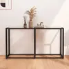 Image de vidaXL Table console Transparent - Verre trempé