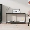 Image de VidaXL Table Console Noir Verre Trempé