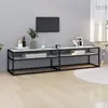 Image de vidaXL Meuble TV Marbre Blanc 180x40x40,5 cm