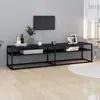 Image de vidaXL Meuble TV 180x40x40,5 cm - Marbre noir