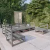 Image de vidaXL Salon de jardin 6 pcs - Gris
